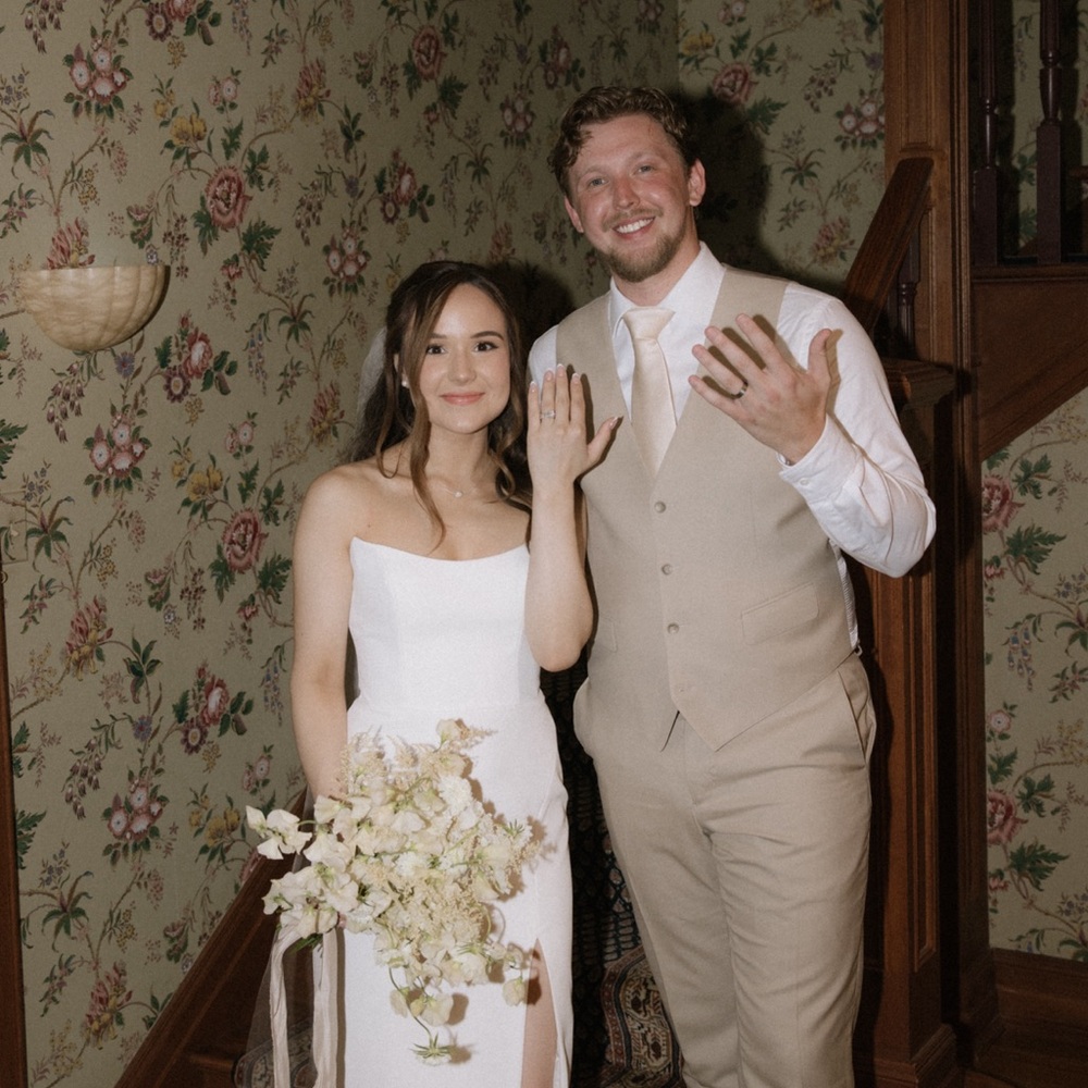 White Reception dress